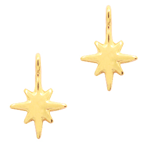 Bedels DQ metaal galaxy star Goud (nikkelvrij)