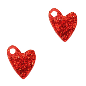 Plexx bedels heart glitter Ruby red