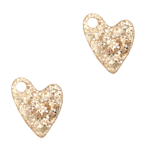 Plexx bedels heart glitter Rose peach