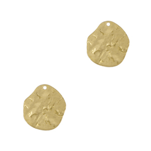 Bedels DQ metaal irregular Goud (nikkelvrij)