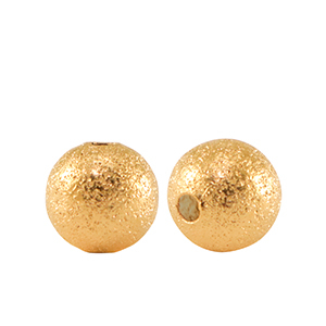 Kralen DQ metaal 6mm Goud (nikkelvrij)
