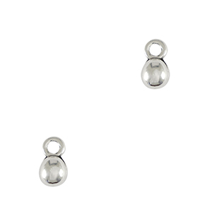 Bedels DQ metaal ball Antiek zilver (nikkelvrij)