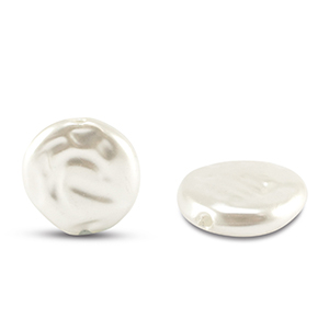 Imitatie zoetwaterparels coin White