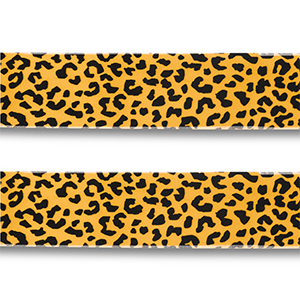 Bandana luipaard Yellow-black