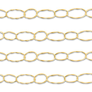 Roestvrij stalen (RVS) Stainless steel onderdelen jasseron ovaal Gold