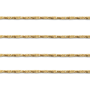 Roestvrij stalen (RVS) Stainless steel onderdelen jasseron twisted Gold
