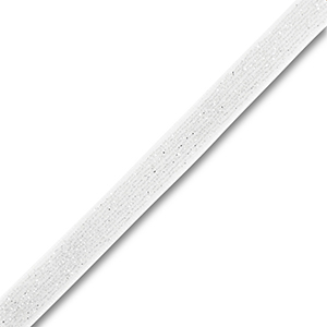 Velvet lint White-silver glitter