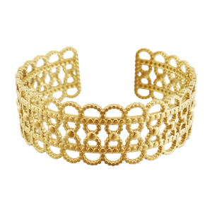 Roestvrij stalen (RVS) Stainless steel armbanden bangle Gold