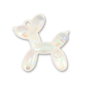 Statement hangers ballon hond Transparent-AB coating