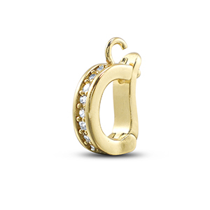 Brass TQ metaal hangers met oogje Gold