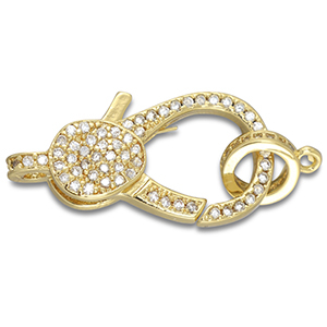 Brass TQ metaal karabijnslot Gold