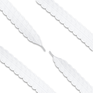 Trendy veters kant met hart White