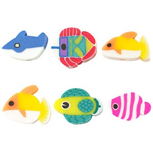 Polymeer kralen vis Multicolour