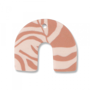 Polymeer hangers boog Light peach pink-light brown