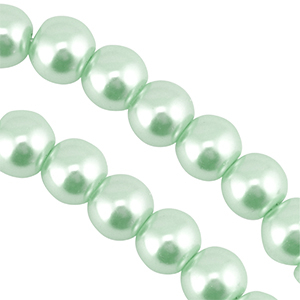 Glasparels 4mm Pastel mint green