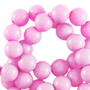 6 mm acryl kralen shiny Light pink