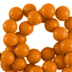 4 mm acryl kralen shiny Copper brown
