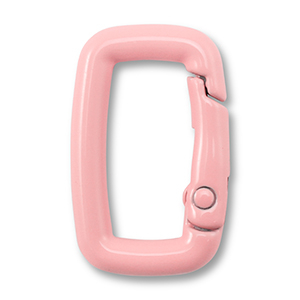 Gekleurde onderdelen sleutelhanger rechthoek Light pink