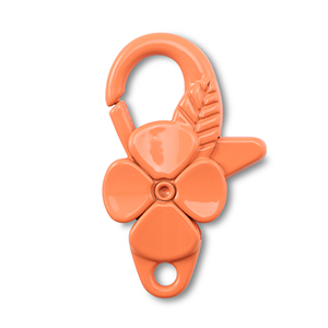 Gekleurde onderdelen karabijnslot bloem Orange