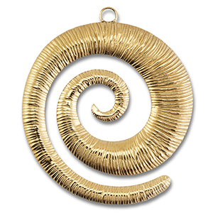 Roestvrij stalen (RVS) Stainless steel hangers spiraal Gold