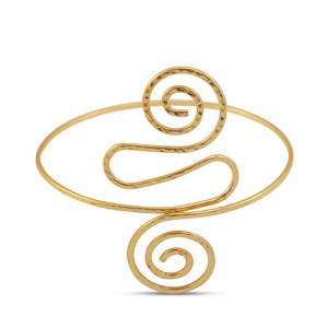 Arm cuff spiraal Gold