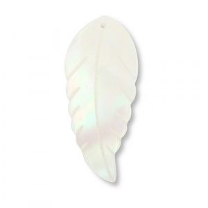 Schelp hangers blad White (natuurlijke kleur schelp)