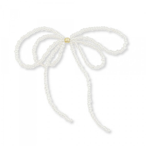Statement hangers strik Silverlined transparent-gold