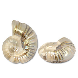 DQ Grieks keramiek kralen schelp Beige-brown
