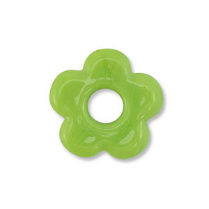 Glaskralen bloem Green