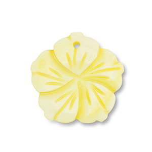 Schelp hanger bloem Yellow