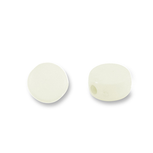 Acryl kralen disc Off white