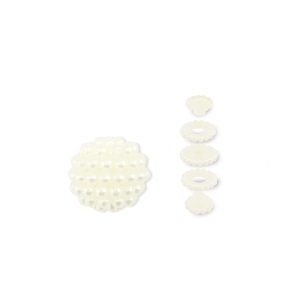 Parel-look acryl kralen Off white