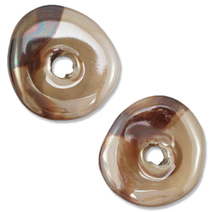 DQ Grieks keramiek kralen donut Brown