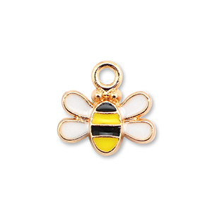 Bedels metaal enamel bij Gold-yellow-black