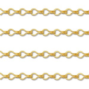 Roestvrij stalen (RVS) Stainless steel onderdelen jasseron druppel Gold