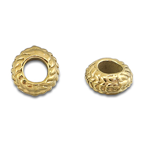 Roestvrij stalen (RVS) Stainless steel kralen spacer 8mm Gold
