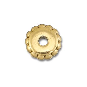Roestvrij stalen (RVS) Stainless steel kralen spacer 6mm Gold
