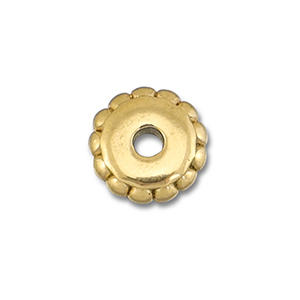 Roestvrij stalen (RVS) Stainless steel kralen spacer 5mm Gold