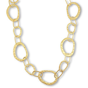 Statement schakelkettingen ovaal Gold