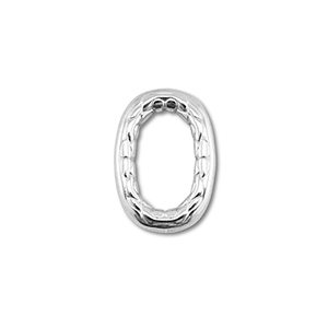 Roestvrij stalen (RVS) stainless steel onderdelen tussenstuk ovaal Silver