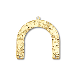 Roestvrij stalen (RVS) Stainless steel bedels / tussenstuk boog Gold