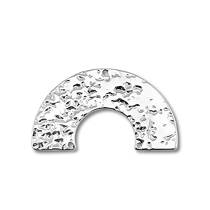Roestvrij stalen (RVS) Stainless steel bedels / tussenstuk boog Silver