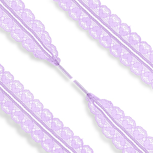 Trendy veters kant met hart Purple