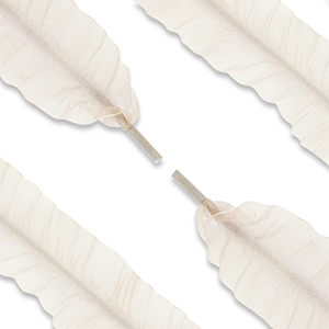 Trendy veters organza Beige