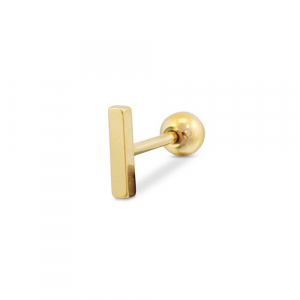 Roestvrij stalen (RVS) Stainless steel oorpiercing Gold
