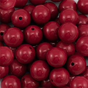 14 mm DQ acryl kralen Wine red
