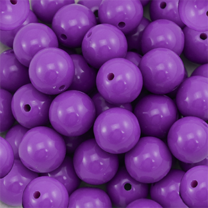 14 mm DQ acryl kralen Purple