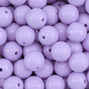 14 mm DQ acryl kralen Pastel lilac