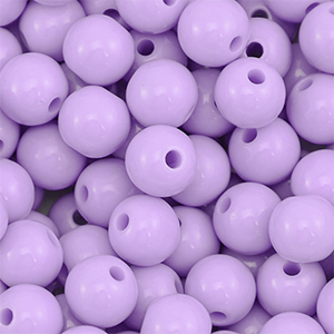 10 mm DQ acryl kralen Pastel lilac