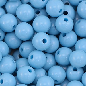 10 mm DQ acryl kralen Blue